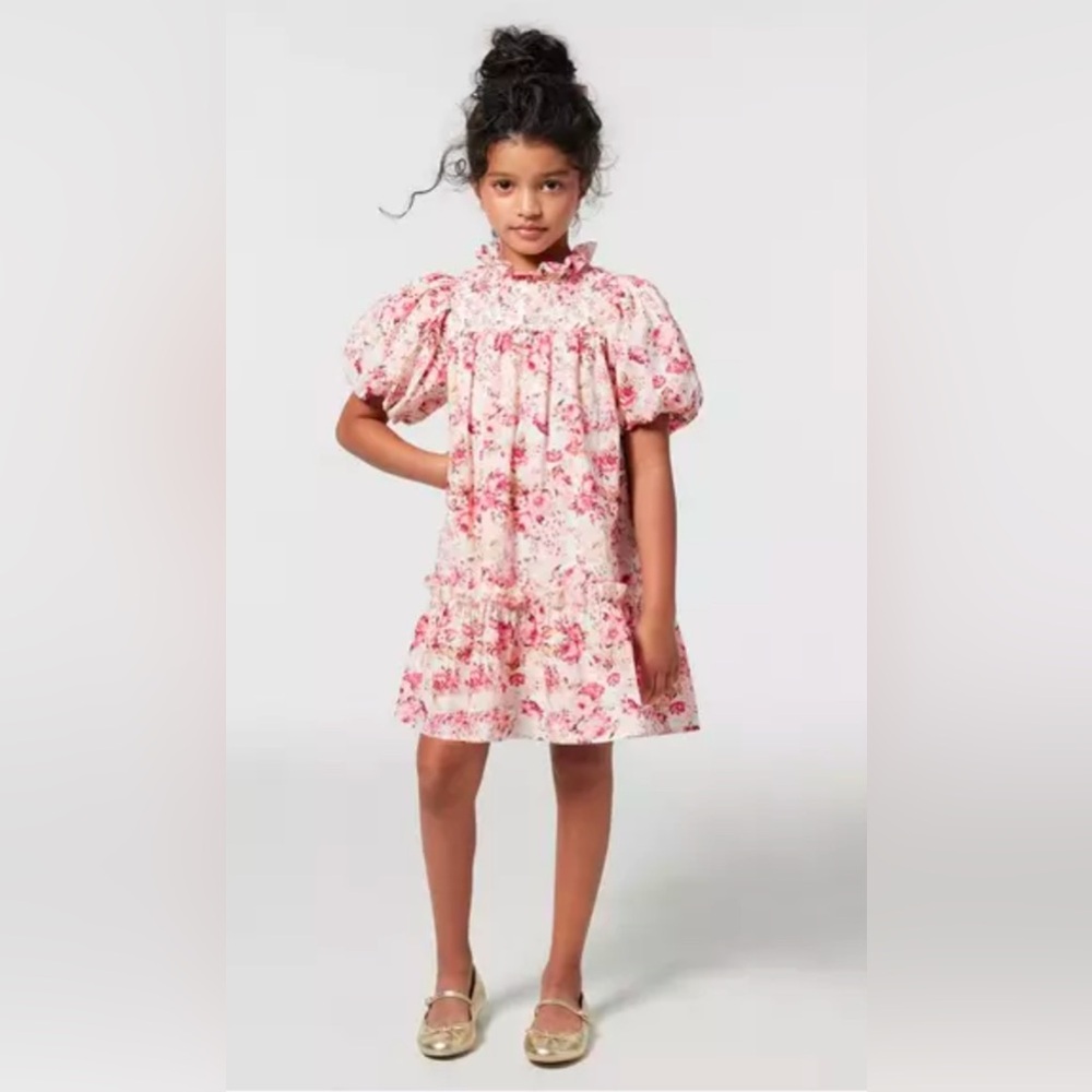 Jannie and Jack The olivia  Floral smocked Dress